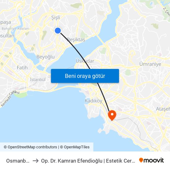 Osmanbey to Op. Dr. Kamran Efendioğlu | Estetik Cerrahi map