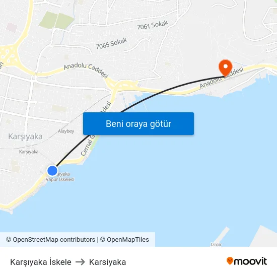 Karşıyaka İskele to Karsiyaka map