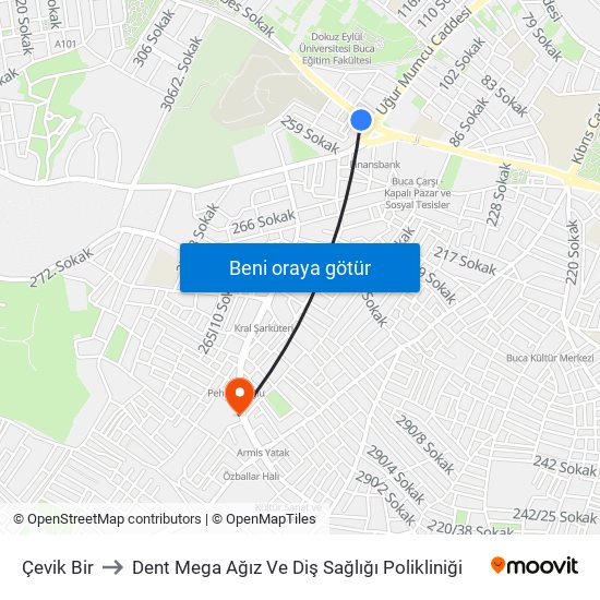 Çevik Bir to Dent Mega Ağız Ve Diş Sağlığı Polikliniği map