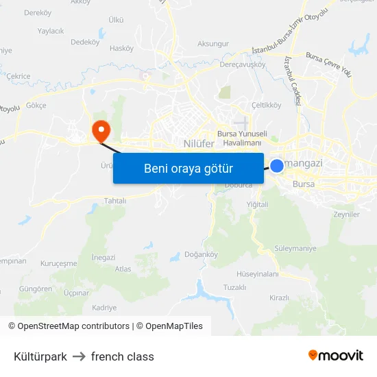 Kültürpark to french class map