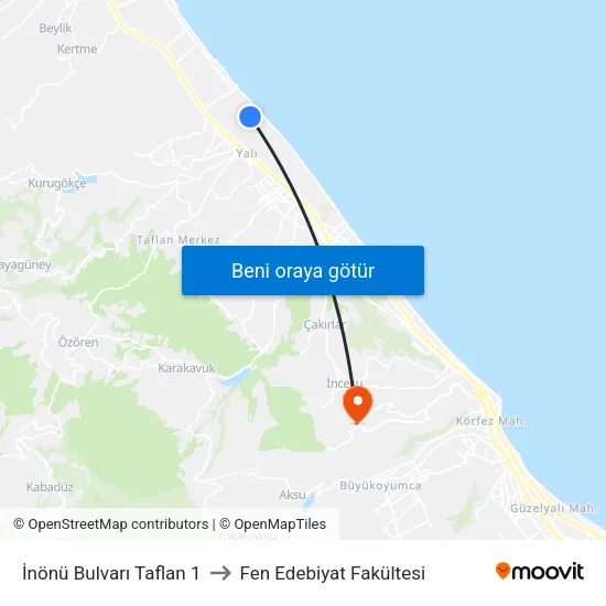 30882 - 8134. Sokak to Fen Edebiyat Fakültesi map