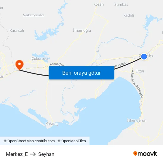 Merkez_E to Seyhan map