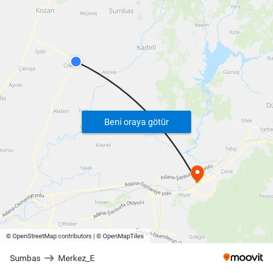 Sumbas to Merkez_E map