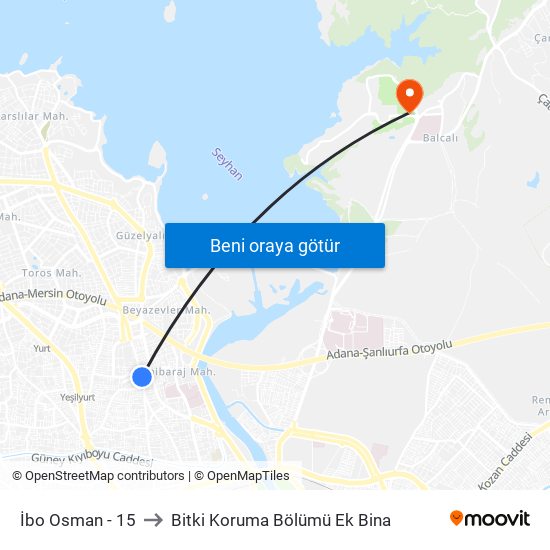 İbo Osman - 15 to Bitki Koruma Bölümü Ek Bina map