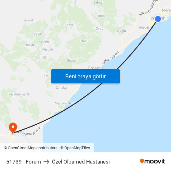 51739 - Forum to Özel Olbamed Hastanesi map