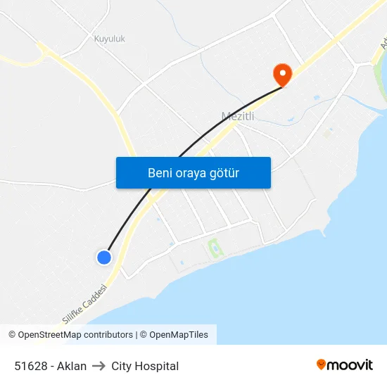 51628 - Aklan to City Hospital map