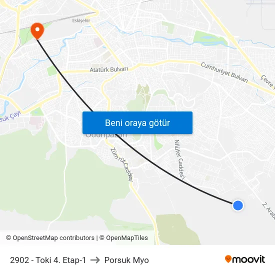 2902 - Toki 4. Etap-1 to Porsuk Myo map