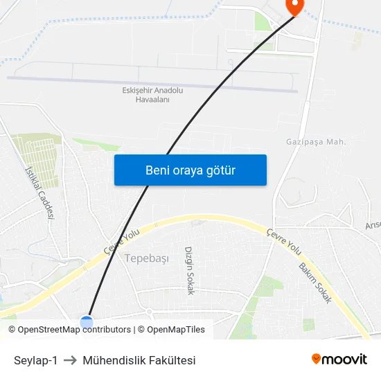 Seylap-1 to Mühendislik Fakültesi map