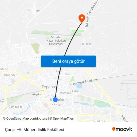 Es-Es to Mühendislik Fakültesi map
