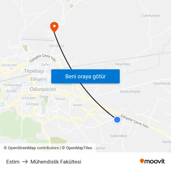 Estim to Mühendislik Fakültesi map