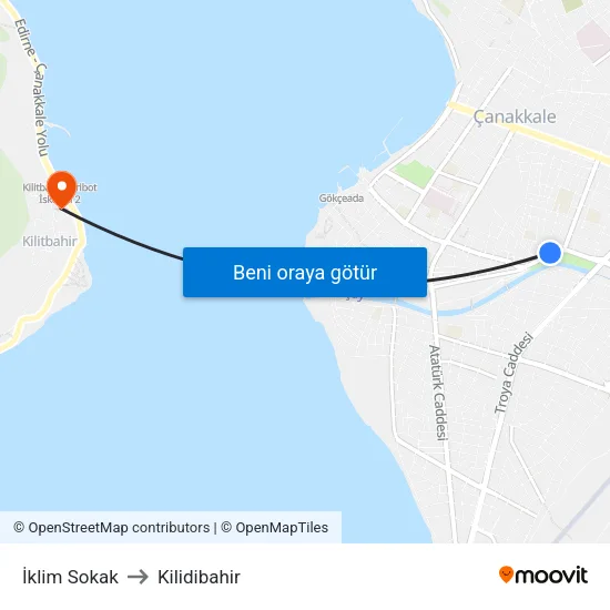 İklim Sokak to Kilidibahir map