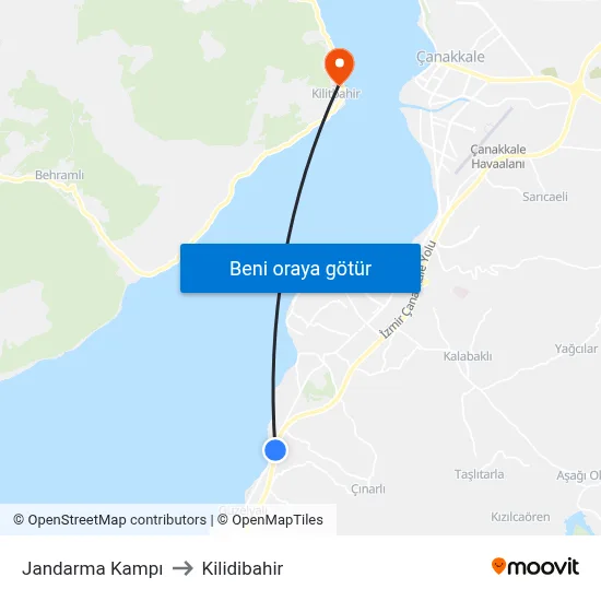 Jandarma Kampı to Kilidibahir map