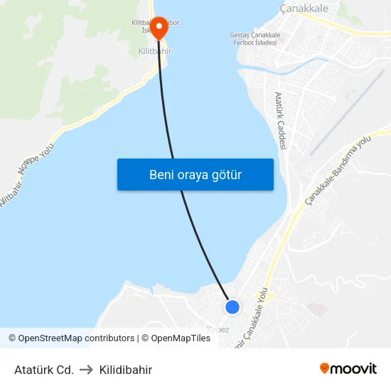 Atatürk Cd. to Kilidibahir map
