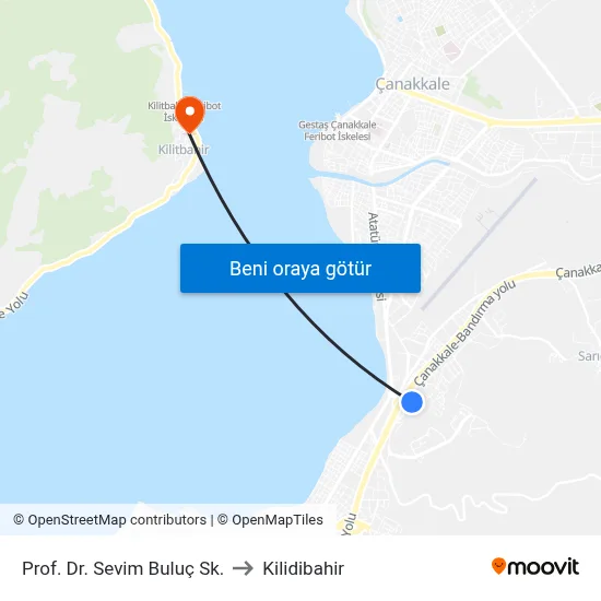 Prof. Dr. Sevim Buluç Sk. to Kilidibahir map