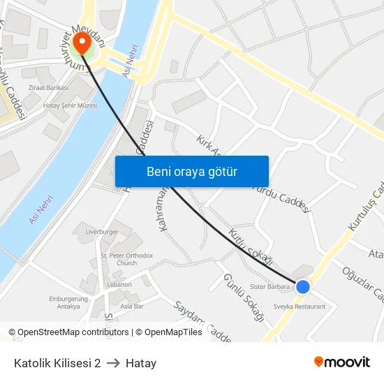 Katolik Kilisesi 2 to Hatay map
