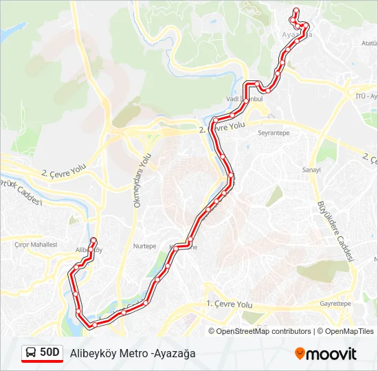 50D Bus Line Map