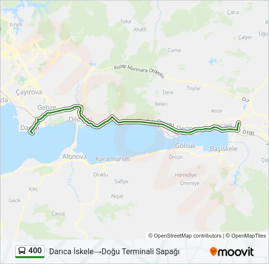 400 Bus Line Map