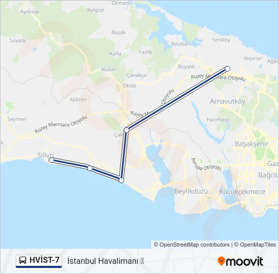 HVİST-7 Bus Line Map