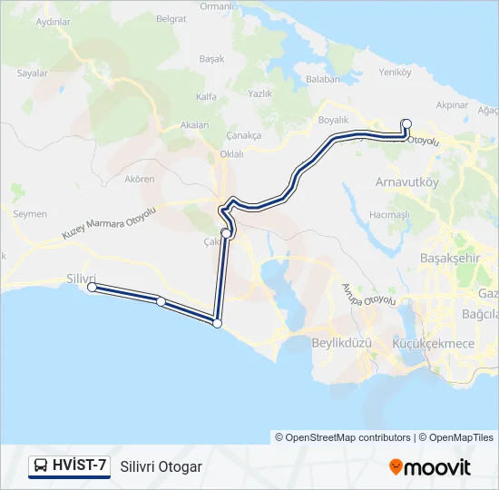 HVİST-7 Bus Line Map