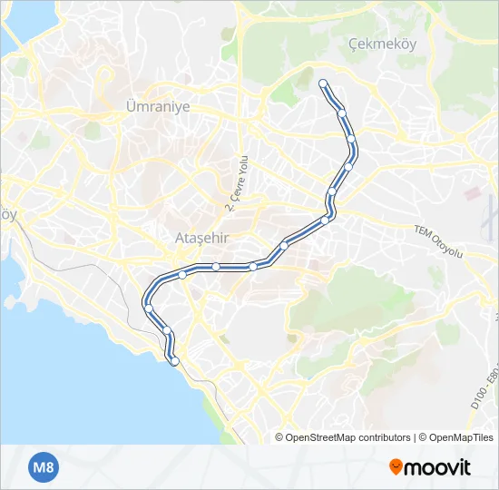 M8  Line Map