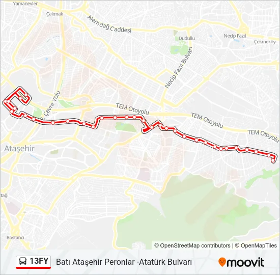 13FY Bus Line Map
