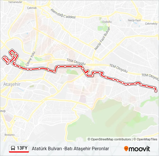 13FY Bus Line Map