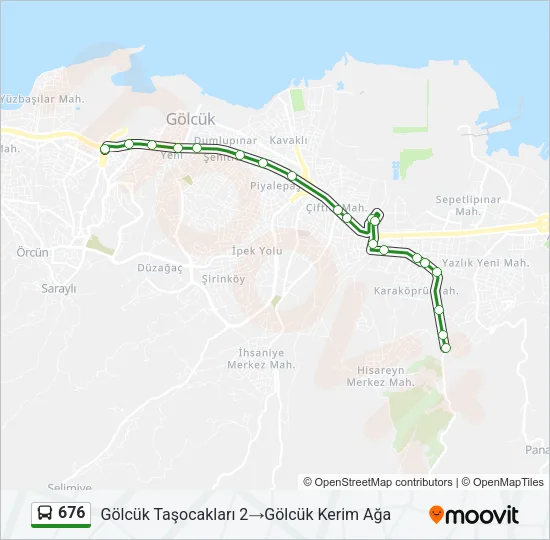 676 Bus Line Map