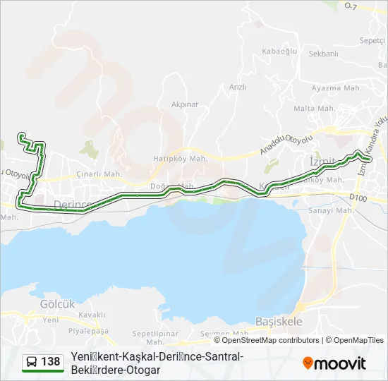 138 Bus Line Map