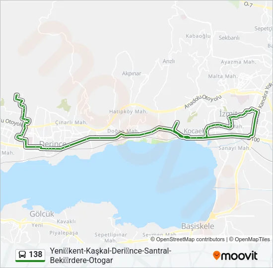 138 Bus Line Map