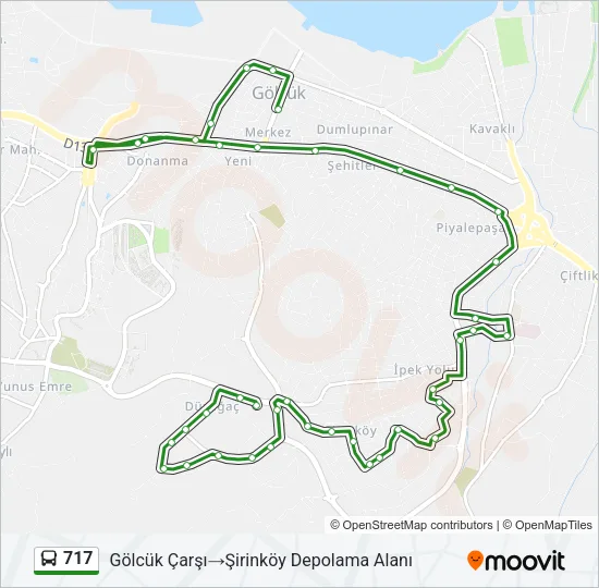 717 Bus Line Map