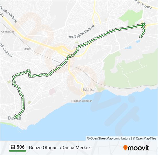 506 Bus Line Map