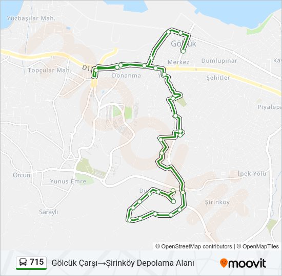 715 Bus Line Map