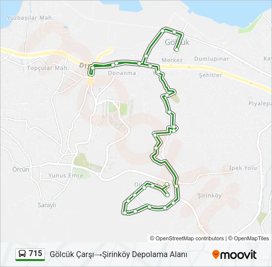 715 Bus Line Map