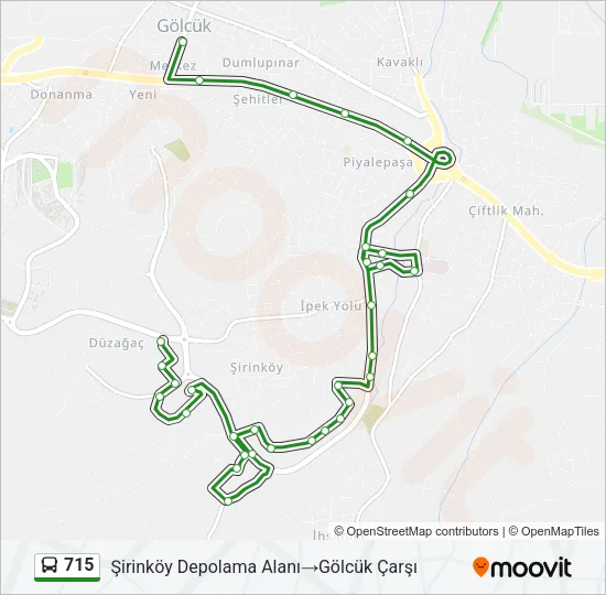 715 Bus Line Map