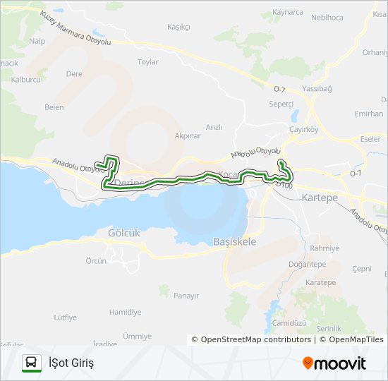 135 guzergahi saatleri duraklari ve haritasi isot giris