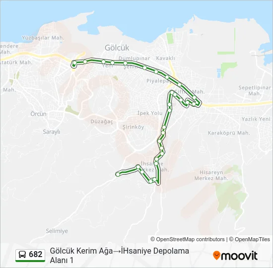 682 Bus Line Map