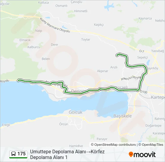 175 Bus Line Map