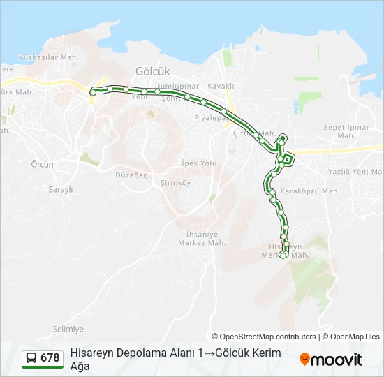 678 Bus Line Map