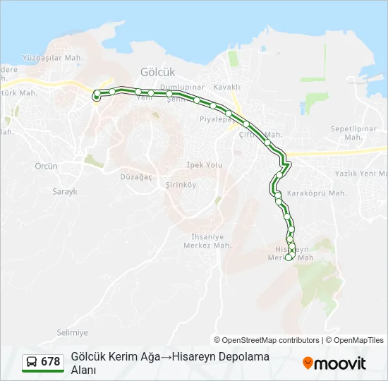 678 Bus Line Map