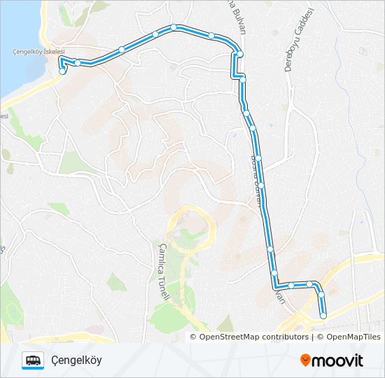 minibus c115 route schedules stops maps cengelkoy