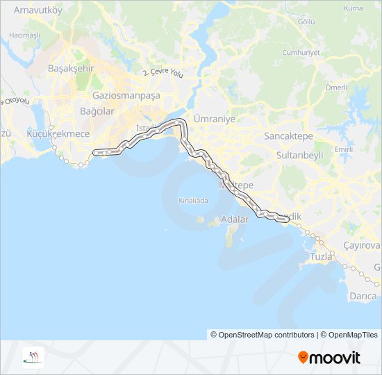 B1 Train Line Map