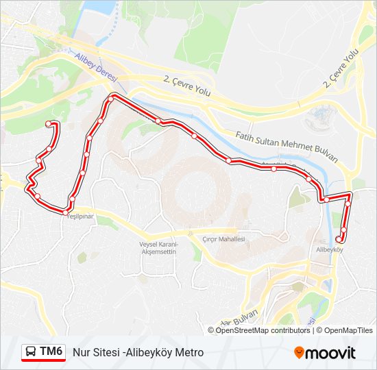 TM6 Bus Line Map