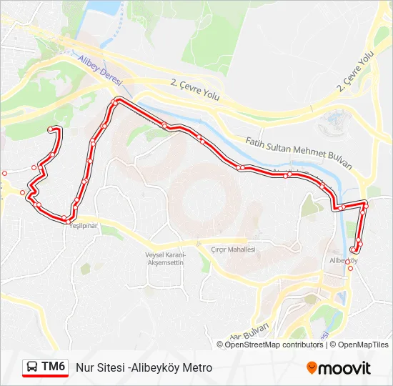 TM6 Bus Line Map