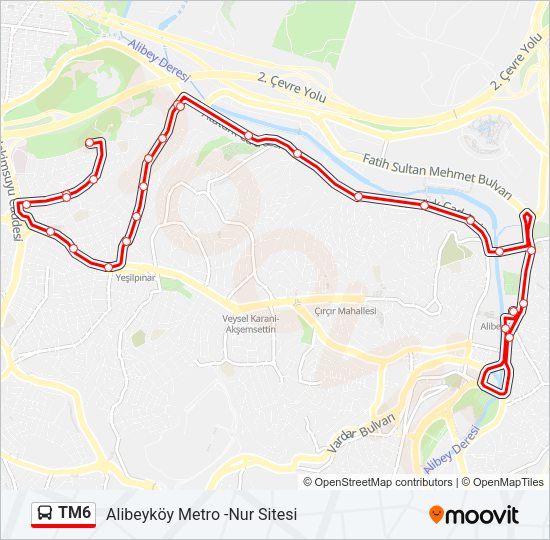 TM6 Bus Line Map