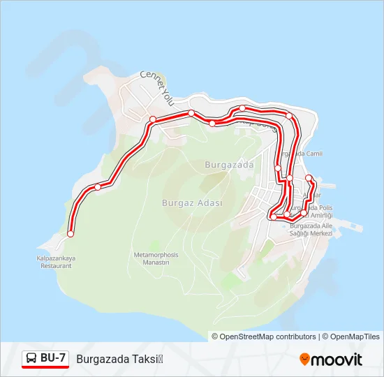 BU-7 Bus Line Map
