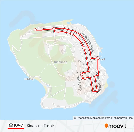KA-7 Bus Line Map