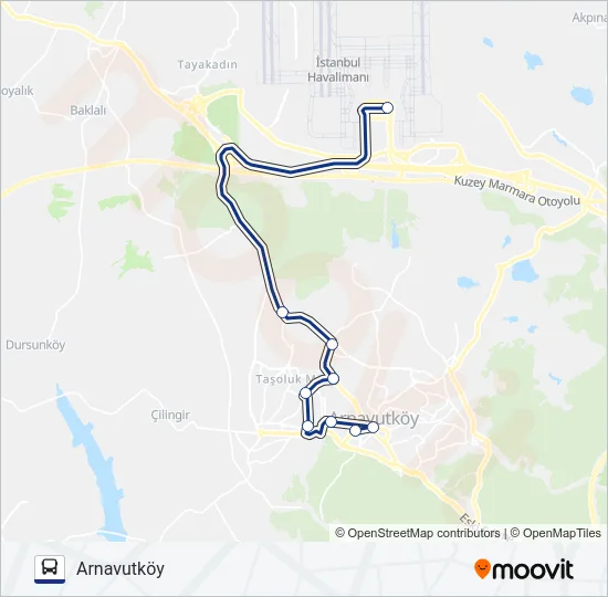 HVİST-5A Bus Line Map