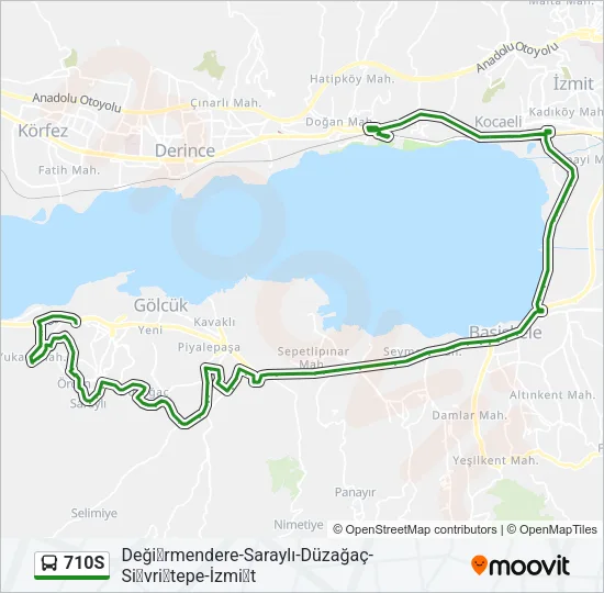 710S Bus Line Map