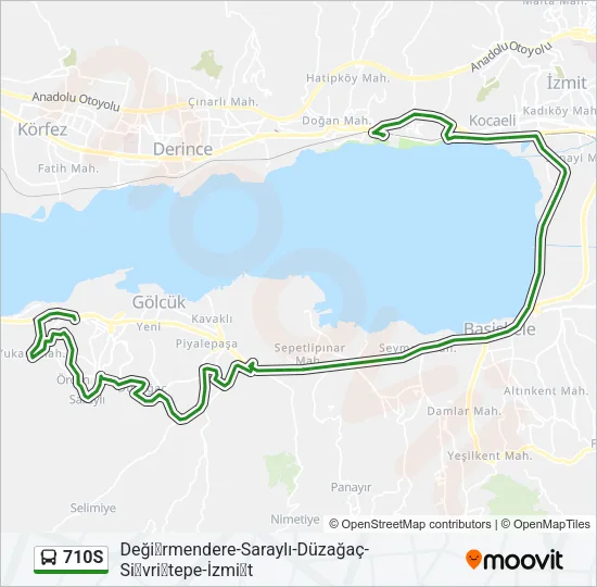 710S Bus Line Map