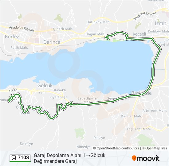 710S bus Line Map